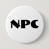 NPC-Button Ronde Button 7,6 Cm (Voorkant)