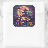 NPC-energie | ExDesigner | Halloween Vierkante Sticker (Tas)