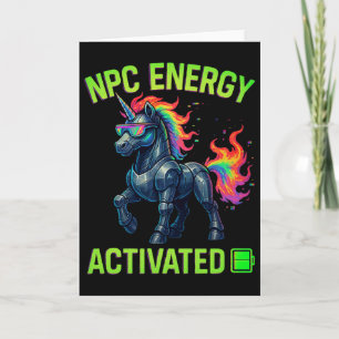 Npc Energie Geactiveerde Grappige Esthetische Game Kaart