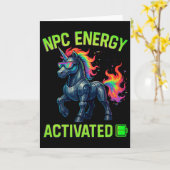 Npc Energie Geactiveerde Grappige Esthetische Game Kaart (Gele Bloem)
