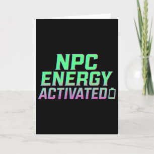 Npc Energie Geactiveerde Grappige Esthetische Game Kaart