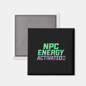 Npc Energie Geactiveerde Grappige Esthetische Game Magneet (Voorkant / Achterkant)