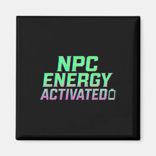 Npc Energie Geactiveerde Grappige Esthetische Game Magneet