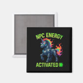 Npc Energie Geactiveerde Grappige Esthetische Game Magneet (Voorkant / Achterkant)