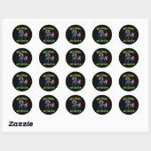 Npc Energie Geactiveerde Grappige Esthetische Game Ronde Sticker (Vel)