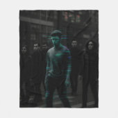 NPC Hunt - Target Glitch vastgelegd Fleece Deken (Voorkant)