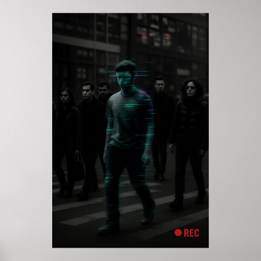 NPC Hunt - Target Glitch vastgelegd Poster (Voorkant)