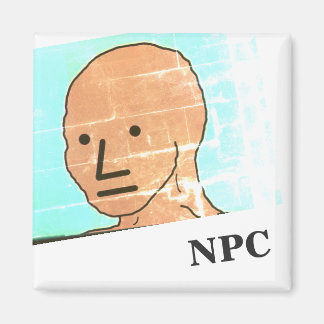 NPC MEME Fun Play Game magneet