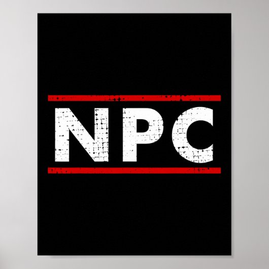 Npc Meme - Niet Speler Karakter 1  Poster (Voorkant)