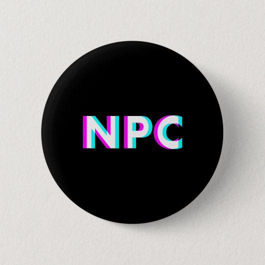 Npc Meme - Niet Speler Karakter 2 Ronde Button 5,7 Cm (Voorkant)