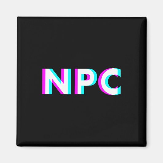 Npc Meme - Non Player Character 2  Magneet (Voorkant)