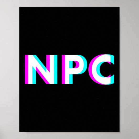 Npc Meme - Non Player Character 2  Poster (Voorkant)