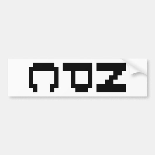 NPC - Niet afspeelbaar teken Bumpersticker (Voorkant)