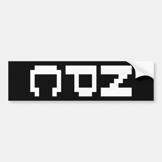 NPC - Niet afspeelbaar teken Bumpersticker (Voorkant)