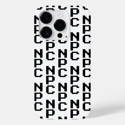 NPC - Niet afspeelbaar teken Case-Mate iPhone Case (Achterkant)