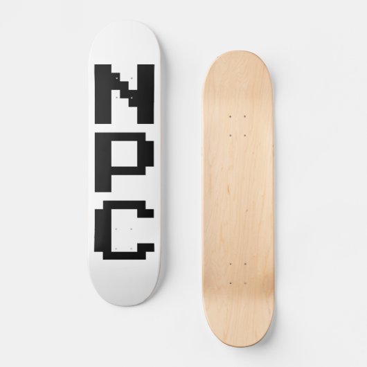 NPC - Niet afspeelbaar teken Persoonlijk Skateboard (Voorkant)