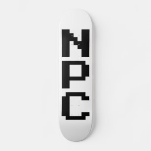 NPC - Niet afspeelbaar teken Persoonlijk Skateboard