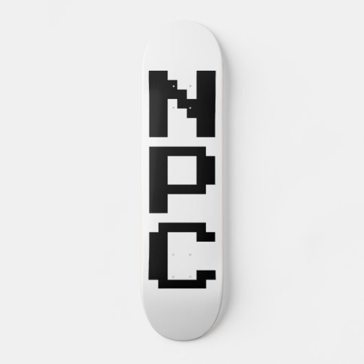 NPC - Niet afspeelbaar teken Persoonlijk Skateboard (Voorkant)