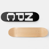 NPC - Niet afspeelbaar teken Persoonlijk Skateboard (Horizontaal)