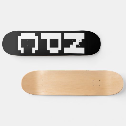 NPC - Niet afspeelbaar teken Persoonlijk Skateboard (Horizontaal)