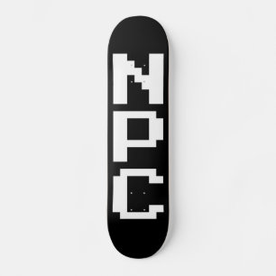 NPC - Niet afspeelbaar teken Persoonlijk Skateboard