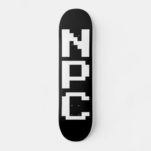 NPC - Niet afspeelbaar teken Persoonlijk Skateboard (Voorkant)