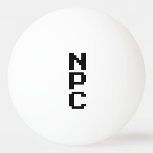 NPC - Niet afspeelbaar teken Pingpongbal (Voorkant)