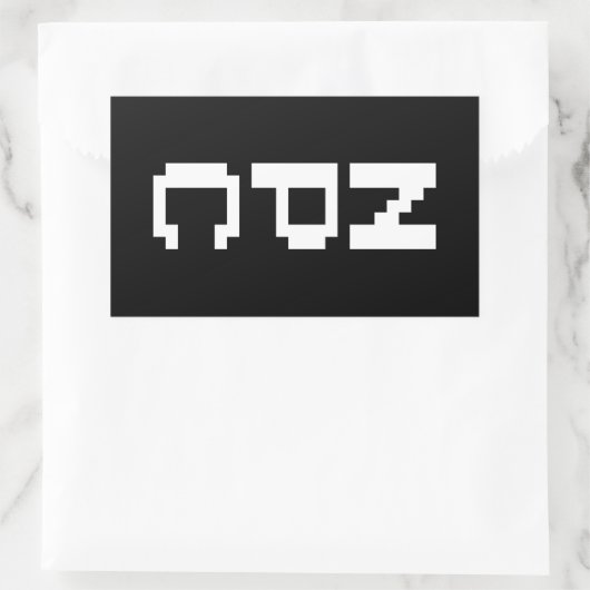 NPC - Niet afspeelbaar teken Rechthoekige Sticker (Tas)