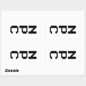 NPC - Niet afspeelbaar teken Rechthoekige Sticker (Vel)