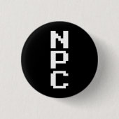 NPC - Niet afspeelbaar teken Ronde Button 3,2 Cm (Voorkant)