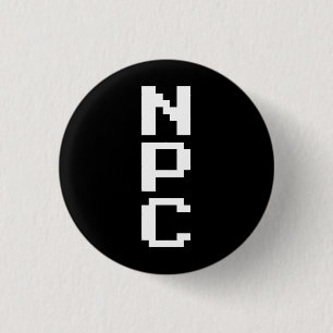 NPC - Niet afspeelbaar teken Ronde Button 3,2 Cm