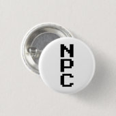 NPC - Niet afspeelbaar teken Ronde Button 3,2 Cm (Voorkant /achterkant)