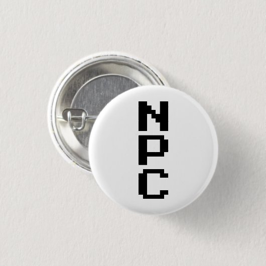 NPC - Niet afspeelbaar teken Ronde Button 3,2 Cm (Voorkant /achterkant)