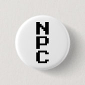 NPC - Niet afspeelbaar teken Ronde Button 3,2 Cm (Voorkant)