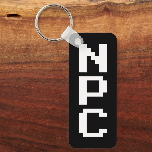 NPC - Niet afspeelbaar teken Sleutelhanger (Voorkant)