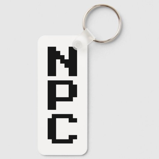 NPC - Niet afspeelbaar teken Sleutelhanger (Achterkant)