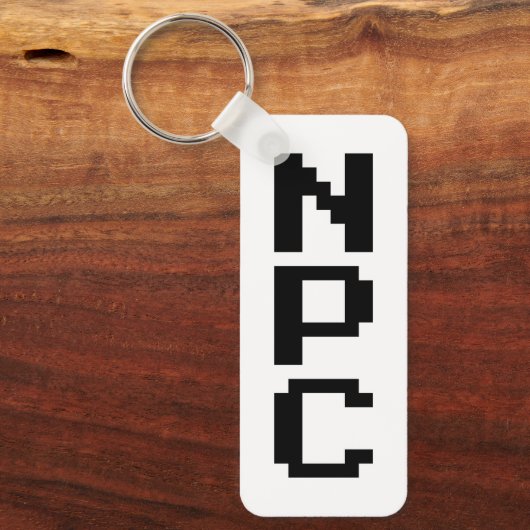 NPC - Niet afspeelbaar teken Sleutelhanger (Voorkant)