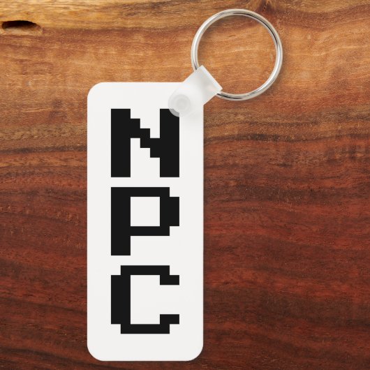 NPC - Niet afspeelbaar teken Sleutelhanger (Achterkant)