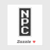 NPC - Niet afspeelbaar teken Sticker (Vel)