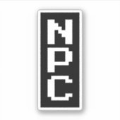 NPC - Niet afspeelbaar teken Sticker (Voorkant)