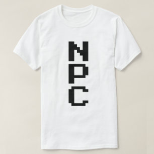 NPC - Niet afspeelbaar teken T-shirt