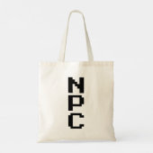 NPC - Niet afspeelbaar teken Tote Bag (Achterkant)