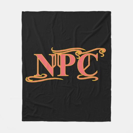 NPC niet Maim Rob of Kill Funny RPG Fleece Deken (Voorkant)