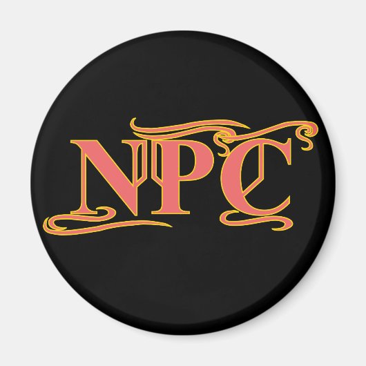 NPC niet Maim Rob of Kill Funny RPG Magneet (Voorkant)