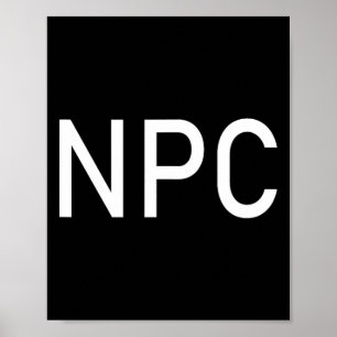 NPC spelen Halloween Fun Larp RPG rol Poster