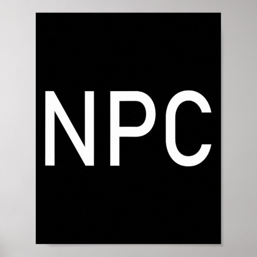 NPC spelen Halloween Fun Larp RPG rol Poster (Voorkant)