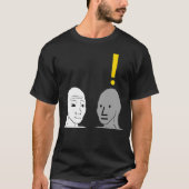 NPC Wojak Meme T-shirt (Voorkant)