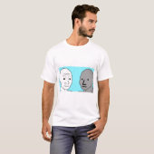 NPC Wojak Non-Player Character Meme gift T-shirt (Voorkant volledig)