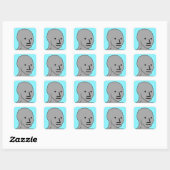 NPC wojak-stickers Vierkante Sticker (Vel)