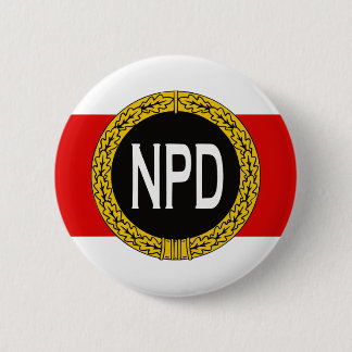 NPD: Nationaal-Demokratische Partei Deutschlands Ronde Button 5,7 Cm